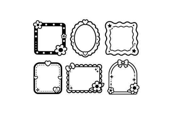 Checkerboard Frames with Smiley Faces Graphics