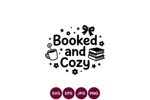 Cozy Book Lover SVG Design: A Graphic Asset for Warm Branding
