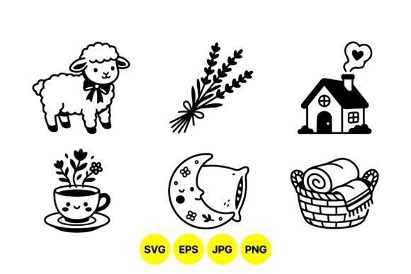Cozy Cottage Graphics for Warm Branding