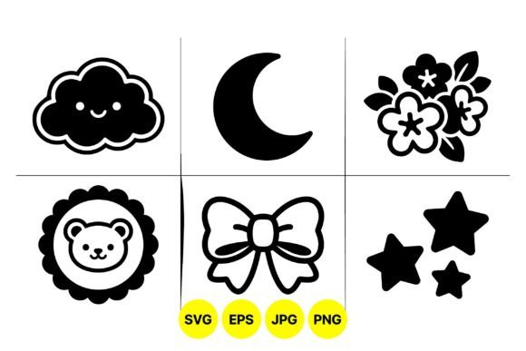 Cute Baby Icon Svg Collection for Playful Graphics