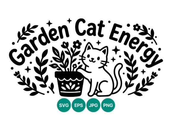 Garden Cat Energy Graphics